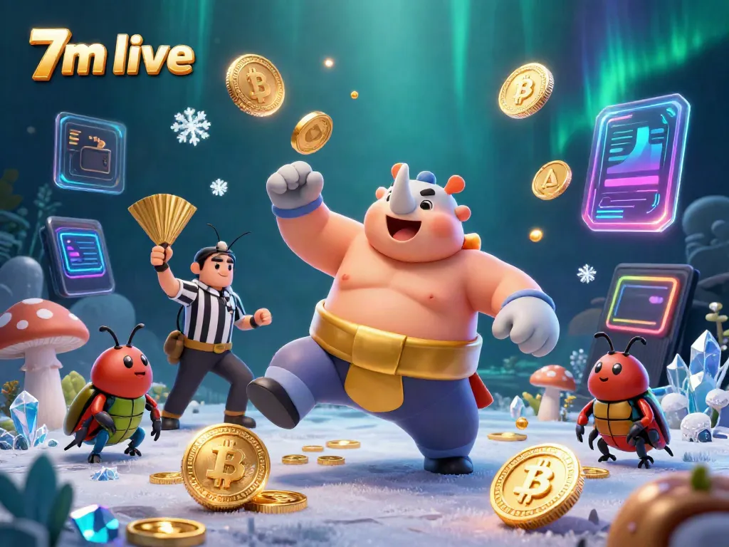 Engage with 7m live sports betting action featuring vibrant coins and beetle champions in a thrilling setting