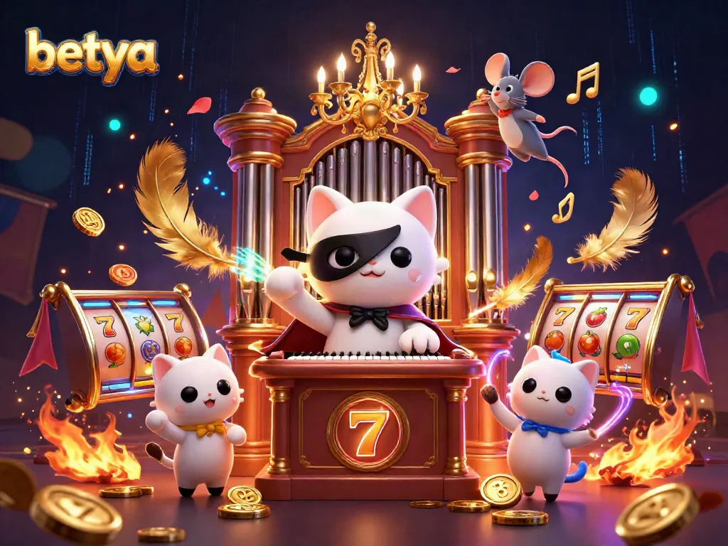 Engage in thrilling slots action at Betya with a spectacular casino scene.